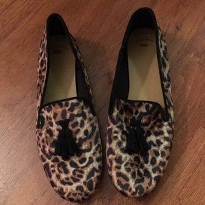 Gap leopard loafer